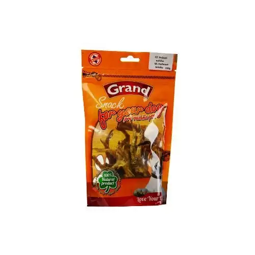 GRAND Dog poch. Suš. Mňamka drůbeží nožička 100g
