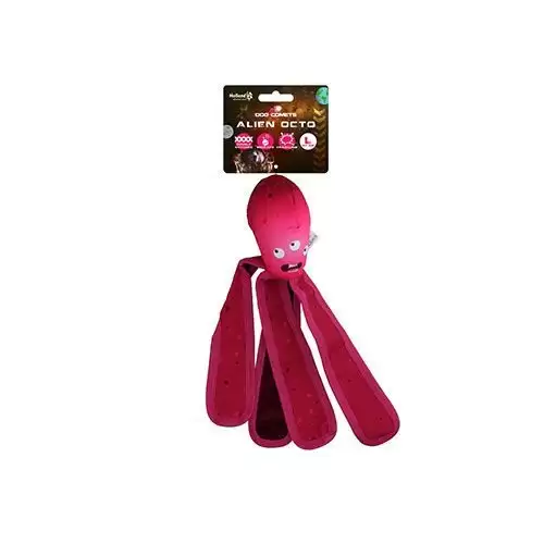 Hračka pes Dog Comets Alien Octo L 37cm růžová