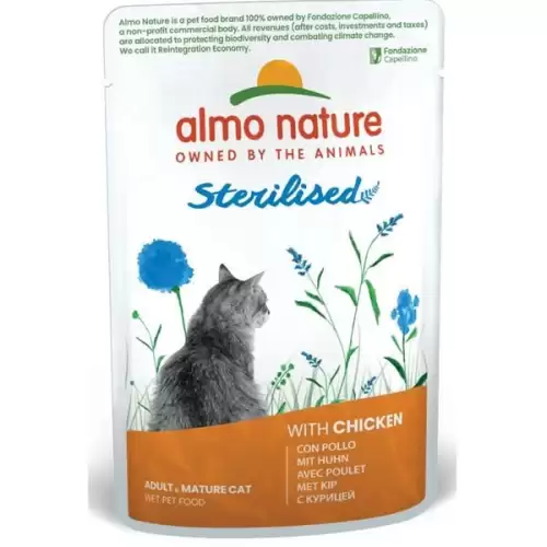  Almo Nature Daily Menu Functional cat kaps. Sterilised kuře 70g