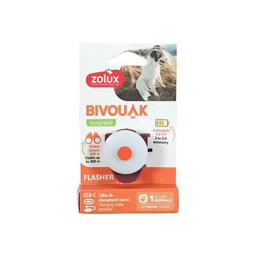 Světýlko blikací BIVOUAK USB červená Zolux