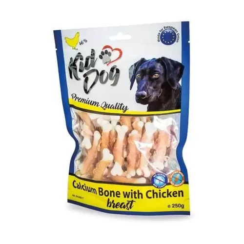 KIDDOG kuřecí prsa na kalciové kostičce 250 g