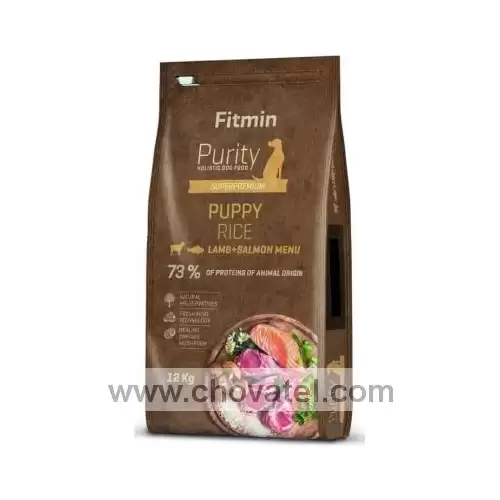 Fitmin dog Purity Rice Puppy Lamb & Salmon 12kg