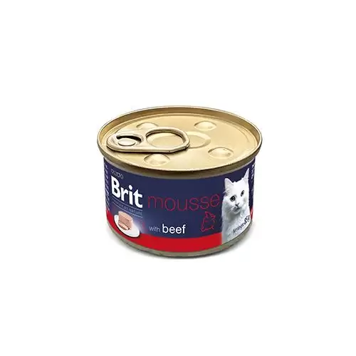 Brit Premium Cat by Nature Mousse Beef 85g