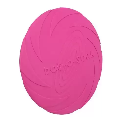 Létající disk přírodní guma TRIXIE ø 24 cm, barva růžová