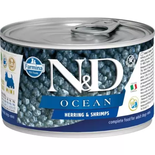  N&D OCEAN Dog konz. Herring & Shrimp Mini 140 g