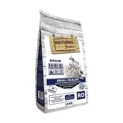 Natural Greatness RENAL-OXALATE veterinární dieta pro kočky 1,5 kg