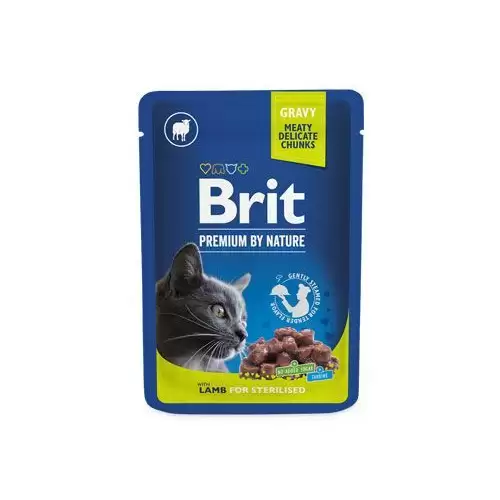 Brit Premium Cat kapsa Lamb for Sterilised 100g