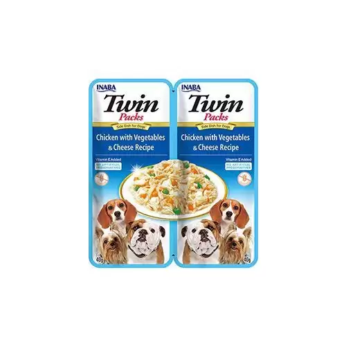 Churu Dog Twin Packs Chick&Veg.&Cheese in Broth 2x40g