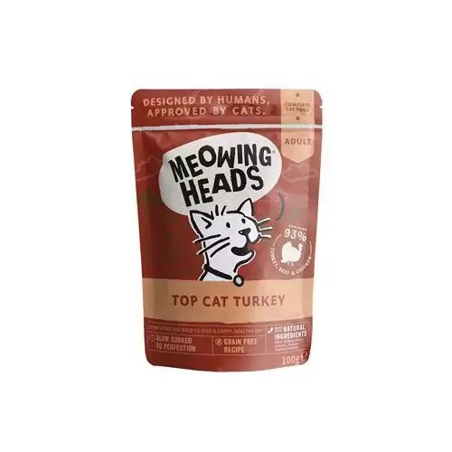 MEOWING HEADS Top Cat Turkey kapsa 100g