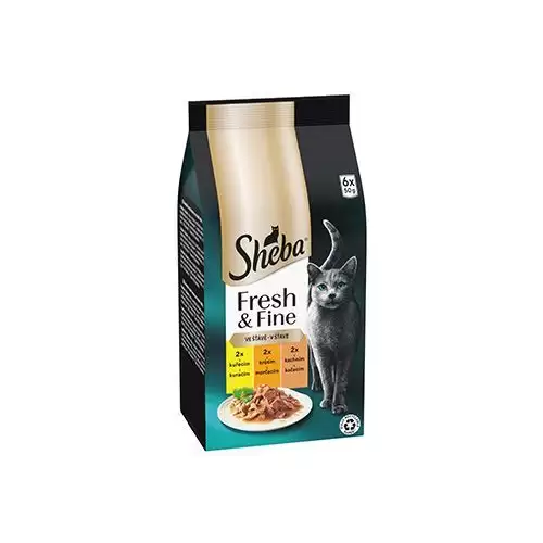 Sheba kapsa Fresh&Fine mix kuře,krůta,kachna 6x50g