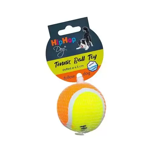Tenisový míč plněný, plovoucí 6,5 cm HipHop Dog