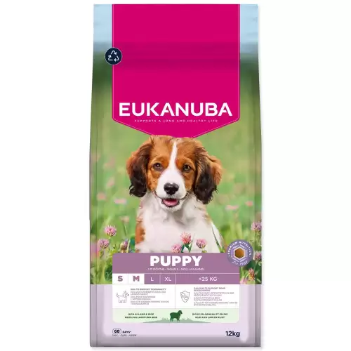 Krmivo EUKANUBA Puppy Small & Medium rich in lamb 12kg
