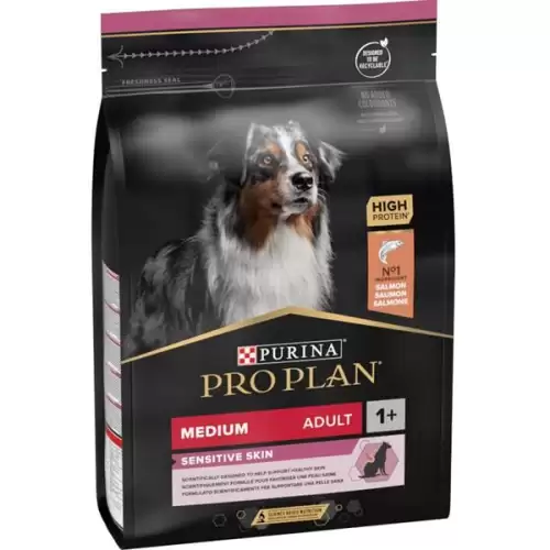  Pro Plan Dog Adult Medium Sensitive Skin losos 3 kg 