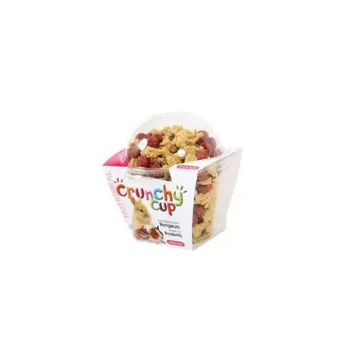 Pochoutka CRUNCHYCUP hlodavec mrkev/řepa 130g Zolux