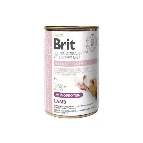 Brit VD Dog GF konz Mono Protein Hypoall. Lamb 400g