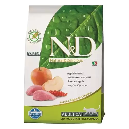  N&D PRIME Cat GF Wild Boar & Apple Adult 300 g