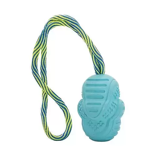 Vrhací tréninkový Aport s vlákny z rýžových slupek, na laně 8/30 cm HipHop Dog