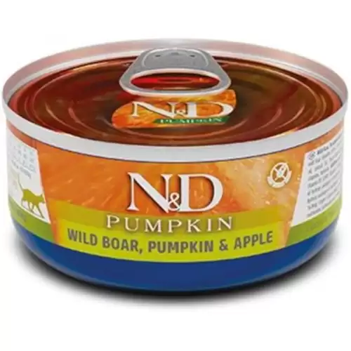  N&D PUMPKIN Cat konz. Wild Boar, Pumpkin & Apple 70 g