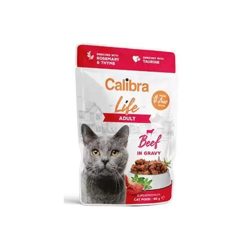 Calibra Cat Life kapsa Adult Beef in gravy 85g