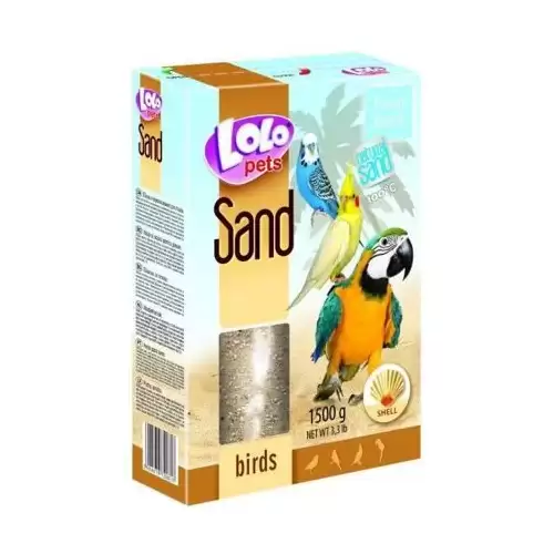 LOLOpets písek s mušlemi pro ptáky 1500 g