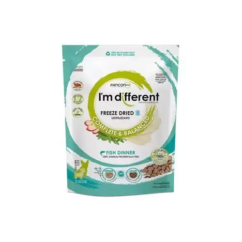 I´M DIFFERENT Fish DINNER, mrazem sušené raw krmivo s rybou, 397 g