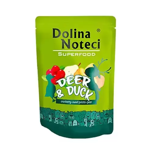 DOLINA NOTECI SUPERFOODS jelen a kachna kapsička pro psy 300 g