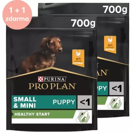  Pro Plan Puppy Small&Mini Kuře 700 g 1+1 zdarma