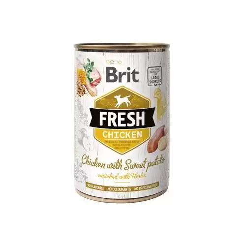 Brit Fresh Dog konz Chicken with Sweet Potato 400g