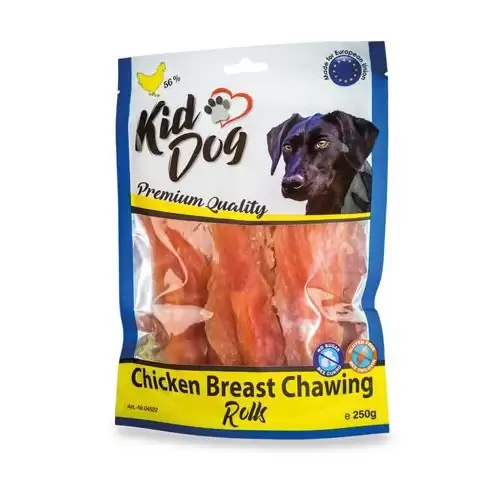 KIDDOG kuřecí prsa (lízátko) na buvolí tyčce 250 g