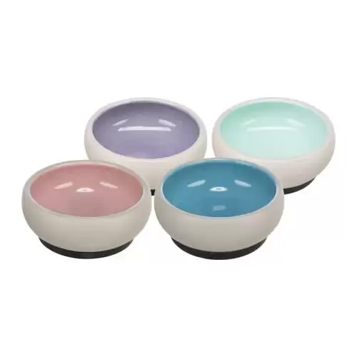 Keramická miska s gumovou základnou 0,6 l/ ø 14 cm