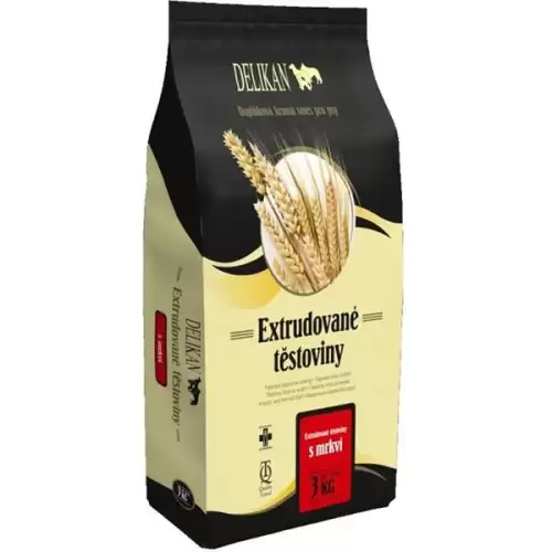  Těstoviny Delikan pro psy 3kg s karotenem