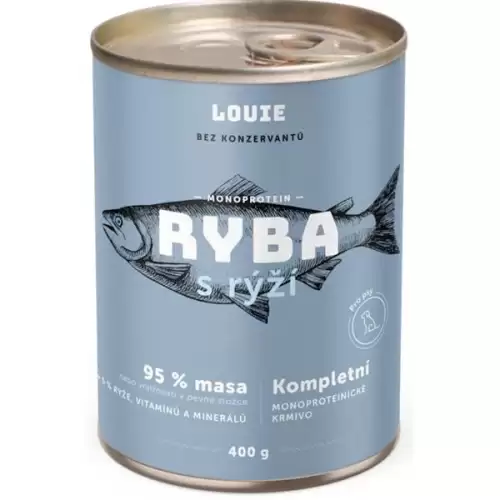  Louie konz. pro psy ryba s rýží 400 g