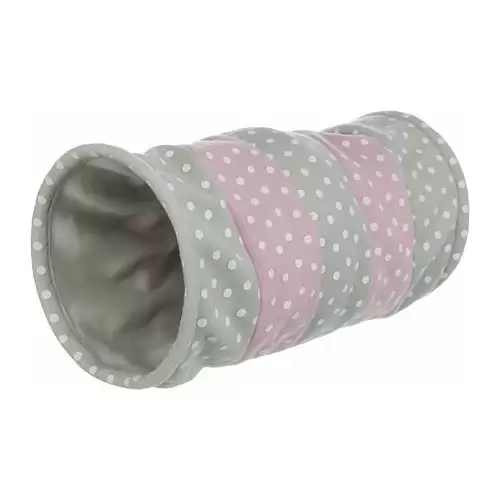 Barevný tunel pro kočky, flízový 25x50 cm