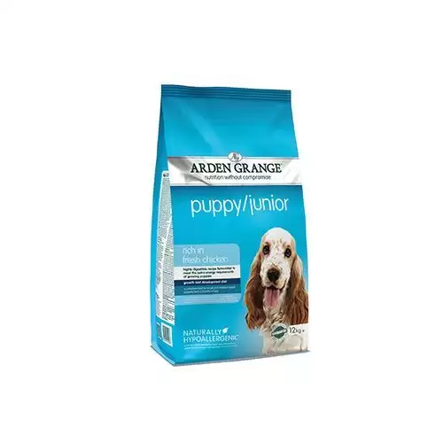 Arden Grange Dog Puppy/Junior rich in fresh Chick.12kg