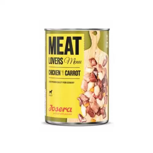 Josera Dog konz.Meat Lovers Menu Chick.with Carrot400g