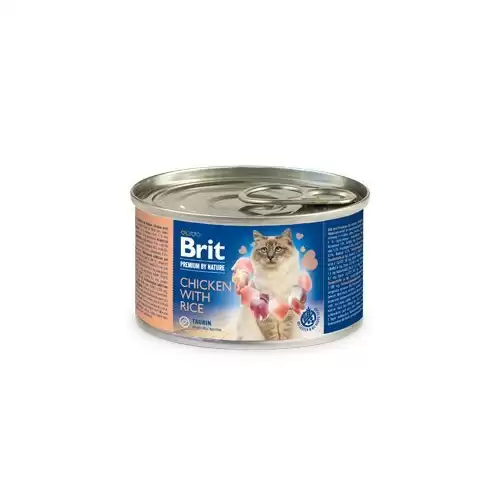Brit Premium Cat by Nature konz Chicken&Rice 200g