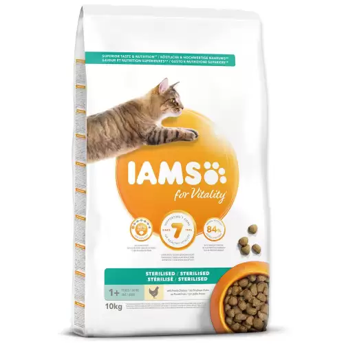 Krmivo IAMS Cat Adult/Senior Weight Control/Sterilized Chicken 10kg