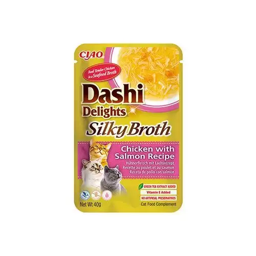 Churu Cat Dashi Delights Silky Broth Chick&Salmon 40g