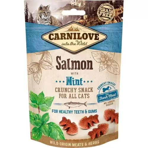  Carnilove Cat Crunchy Snack Salmon with Mint with fresh meat 50 g