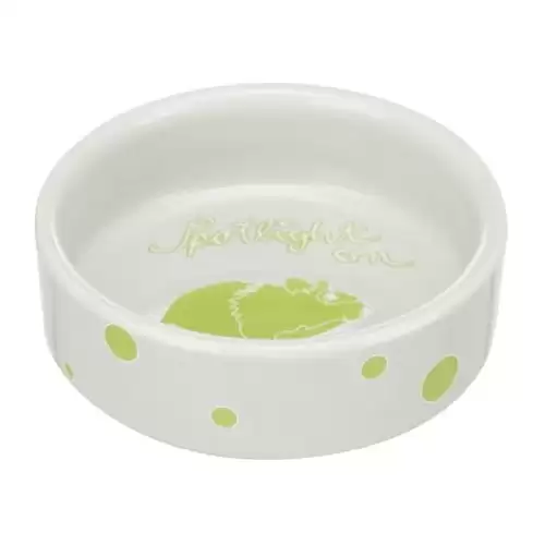 Keramická miska s puntíky, pro křečky, 90 ml/ o 8 cm