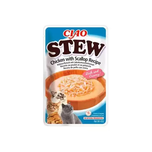 Churu Cat Stew Chicken with Scallop Recipe 40g
