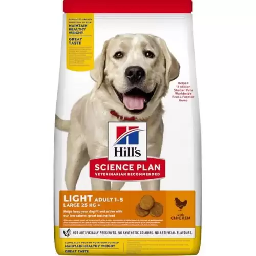  Hill's Science Plan Canine Adult Light Large Breed Chicken 14 kg
