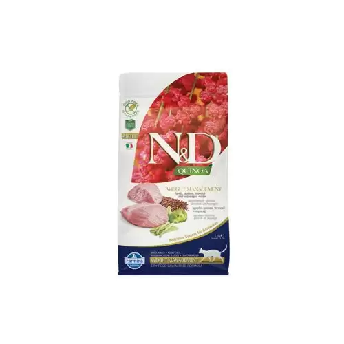 N&D Quinoa CAT Weight Management Lamb & Broccoli 1,5kg