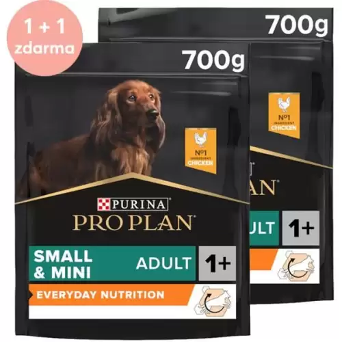  Pro Plan Dog Adult Small&Mini kuře 700 g 1+1 zdarma