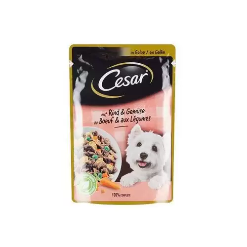 Cesar Tasty kapsa hovězí se zeleninou v želé 100g