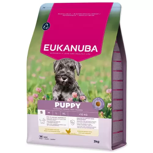 Krmivo EUKANUBA Puppy Small rich in fresh chicken 3kg