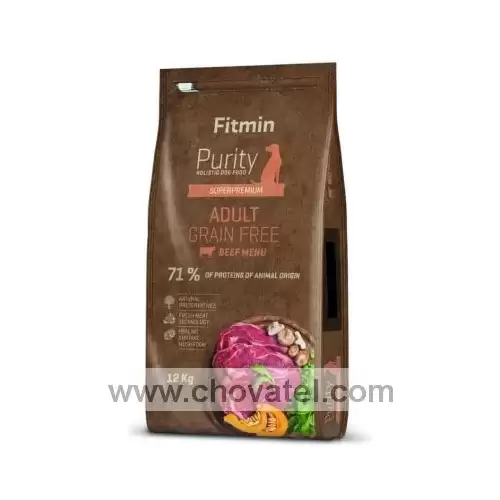 Fitmin dog Purity Grain Free Adult Beef 2 x 12kg