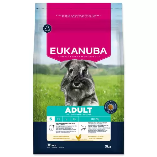 Krmivo EUKANUBA Adult Small breed rich in fresh chicken 3kg