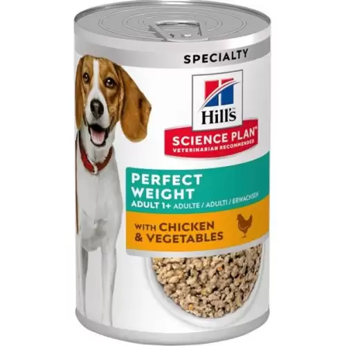  Hill's Science Plan Canine Perfect Weight Chicken & Vegetables konzerva 363 g