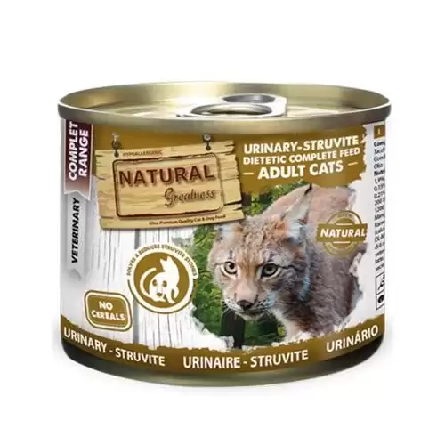 Natural Greatness URINARY-STRUVITE veterinární dieta, konzerva pro kočky 200g
